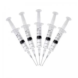 China Hypodermic Injection Disposable Sterile Syringe 5ml Luer Slip Syringe With Needle on sale