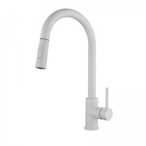 China Metered Extendable Kitchen Tap Polished Chrome Bathroom Faucet Single Handle on sale