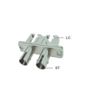 Buy cheap Duplex SM MM Metal Fiber Optic Cable Adapter Ceramic Sleeve For CATV Networks from wholesalers