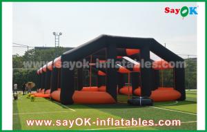 Inflatable House Tent 20m Orange And Black Oxford Cloth Inflatable Air Tent House For Outdoor Event