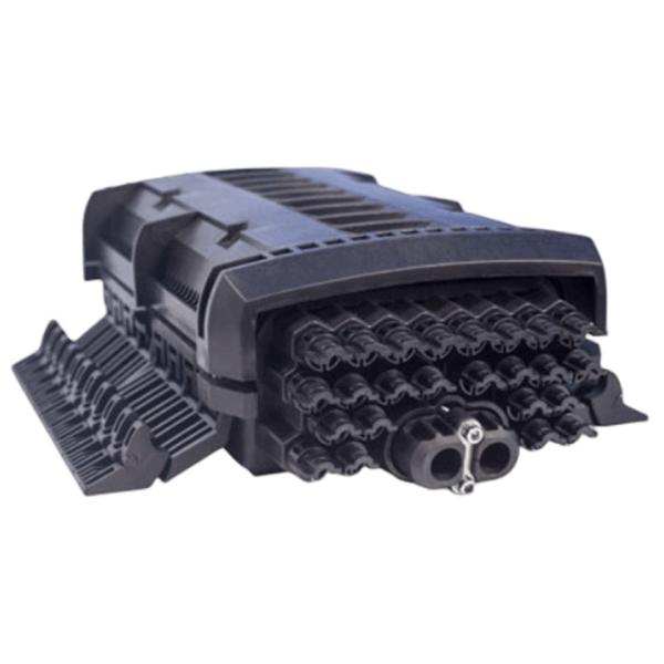 FTTB 24 Port Fiber Termination Box Wall Mount Black IP68 OM1 96Core