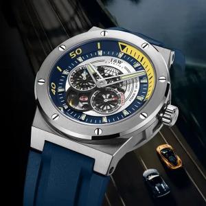 China I&W Japan Movement Automatic Watch Sapphire HD Luminous 50m Waterproof on sale