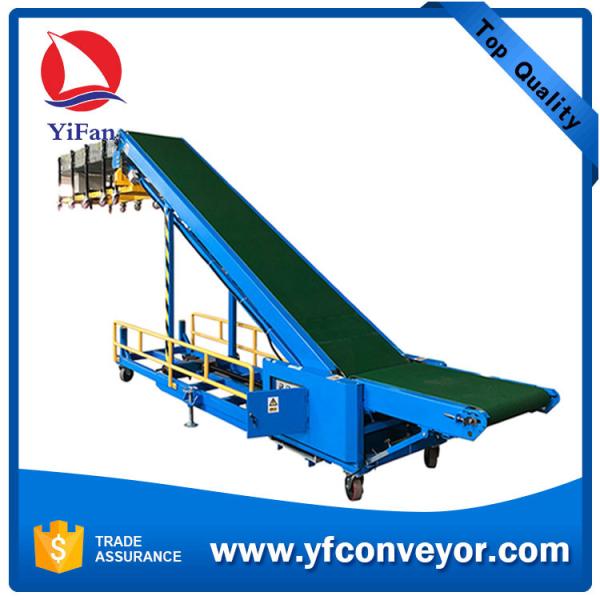Quality Container Loading Unloading Conveyor with 7.2m flexible powered roller conveyor for sale