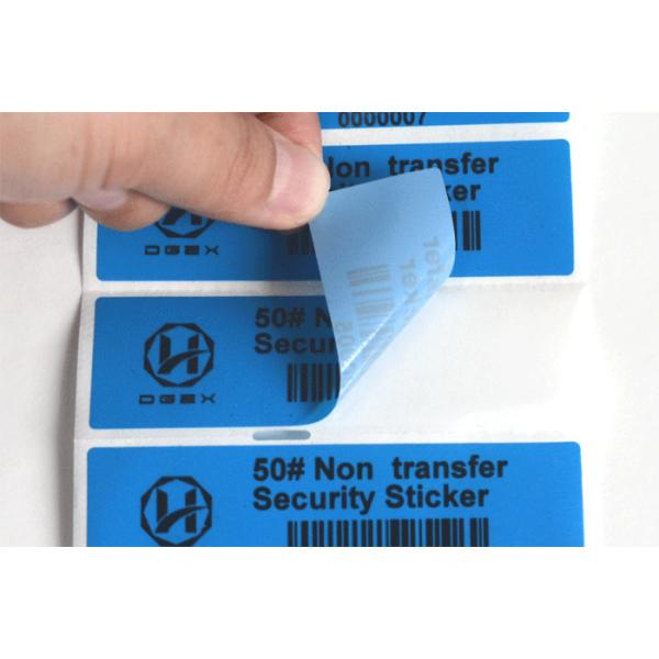 Dark Object Non Residue Security Labels / Anti Tampering Tape Full Color