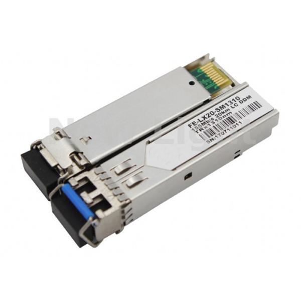 Single Mode Fiber Transceiver , Duplex LC SFP Optical Transceiver Module