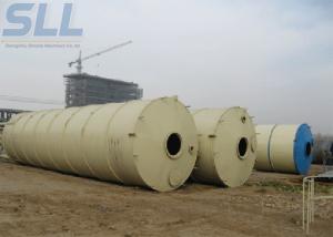 China 150t Bulk Cement Tank Semi Trailer / Mobile Cement Silo For Concrete Batching Plant on sale