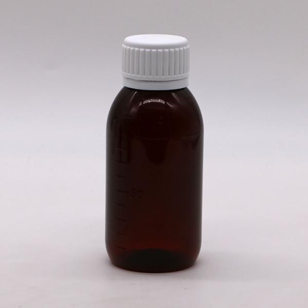 Screw Cap 100ml PET Scaled Bottle for Liquid Supplement Maple Syrup