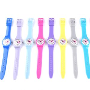 Private Label Reverse Movement Watch Plastic Material With Silicone Strap