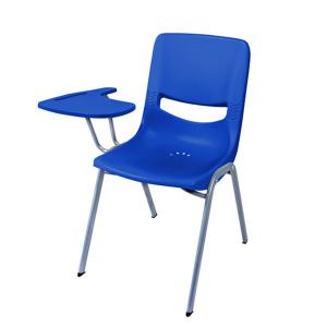  Hollow Back Stackable PP Plastic Training Room Chairs With Writing Pad Manufactures