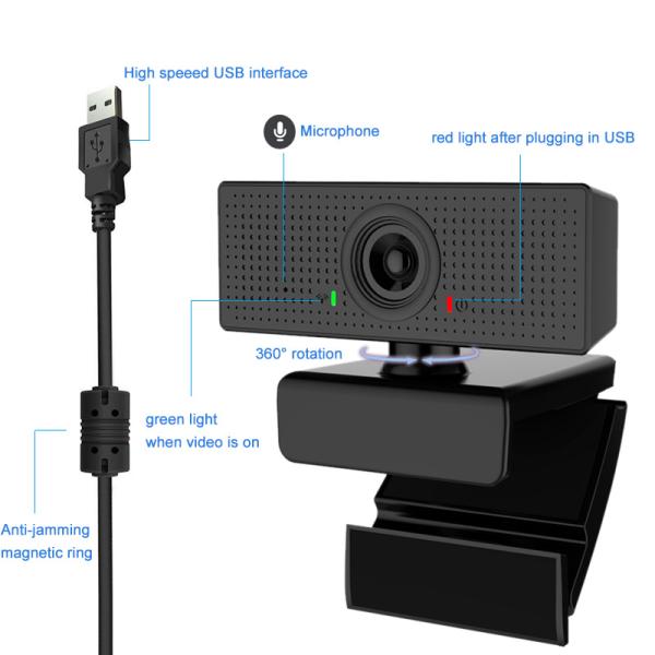 High quality 1080P Live Broadcast USB Camera Hd Webcam For Work And Study At Home