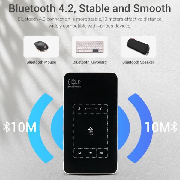 Best Selling Android DLP Video Projector DLP 4K Smart Portable Short Throw Multimedia Mini Pocket Projector