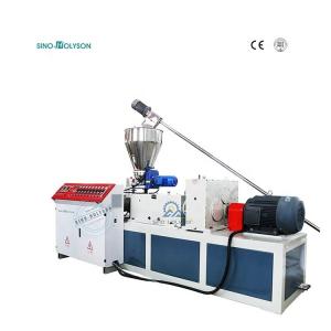China 65/132mm Conical Twin Screw Extruder Production Line With Siemens / Schneider Breaker on sale
