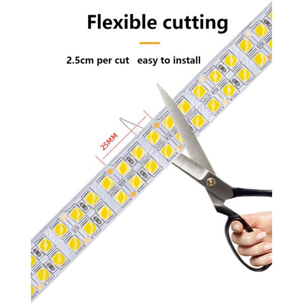 Non-waterproof Ip20 Flexible Led Lights Double Row 12v Voltage And Epistar Chip