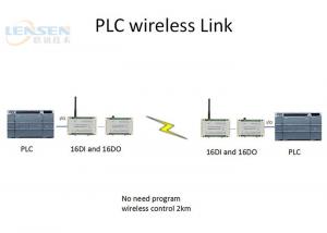 China 16DI 16DO Wireless I O Module PLC Wireless Controller 2km Wireless ON OFF Control on sale