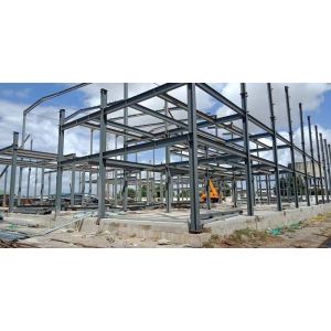 4 - 60m Width Welding Steel Structure Workshop 5 - 6m Height Multi Color