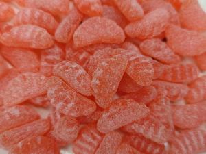 China 3g 13g Orange Segment Shape Starch Sweet Gummy Candy on sale
