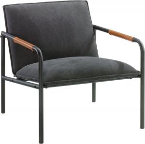  Home Use Modern Accent Chairs Cafe Metal Lounge Chair Charcoal Gray Finish Manufactures