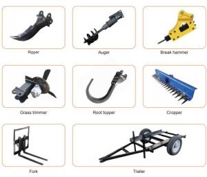 China HIGHTOP Construction Equipment Accessories Mini Excavator Log Splitter Ripper on sale