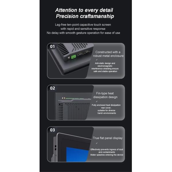 13.3 inch All-in-One Touchscreen PC Aluminum Alloy Case VGA Display 3G Linux Embedded Computer Kiosk Monitor Stock