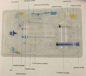  Luer Lock Central Venous Catheter Kit Medical Grade 1-150ml/H Transparent Manufactures