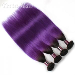  Ombre Purple Two Tone 8A Virgin Hair Extensions With No Chemical Manufactures