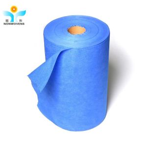  Eco Friendly Breathable Waterproof PP Non Woven Fabric Roll White Dot Pattern Manufactures