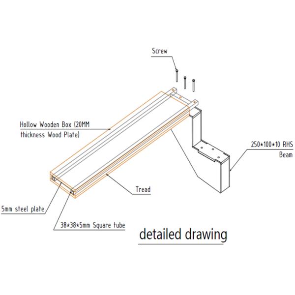 Glass Balustrade Floating Steps Staircase For Residential With Invisible Stringer