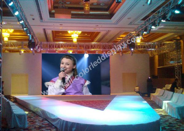 Quality Front Service LED Stage Display For Hotel / Conference SMD2121 Black for sale
