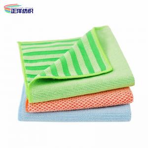 China 300gsm Reusable Cleaning Cloth 40X40CM Microfiber PP Scrubber Dish Washing Cloth on sale