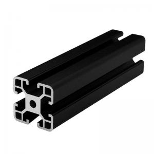  Black Anodized 4040 Industrial Frame Material T Slot Extruded Aluminum Profile 40X40 Manufactures