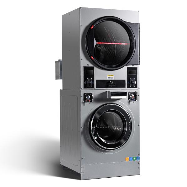 Washing Machines and Drying Machines Stacked Washer and Dryer 22kg Industrial Laundry Machines for Hotel