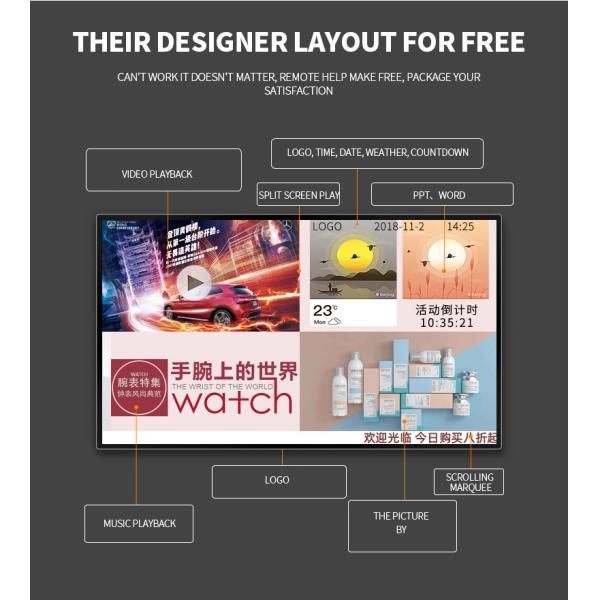 HD Vision Network Remote 19'' Lcd Advertising Player