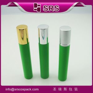  15ml Green Plastic Roll On Bottle With Stainless Steel Ball Manufactures