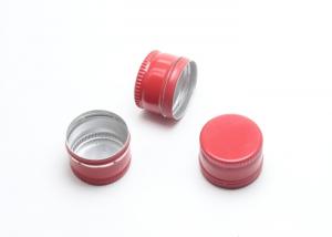  20mm Red Screw Aluminum Ropp Caps With PE Gasket GMP CE Certificated Manufactures