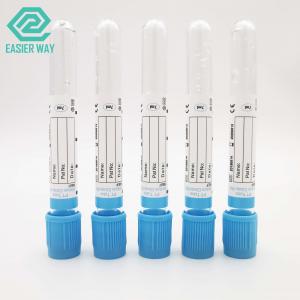 China Non Toxic Blood Collection Tubes Vacuum Pt Tube Sodium Citrate With Blue Cap on sale