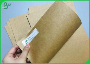 China Strong Brown Kraft Paper Cardstock 80G 100G Sack Craft Board Roll 115cm Width on sale