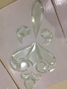  0.6CM Ceramic Beveled Glass Clusters Stained Glass Pieces 12.7MM OEM Manufactures