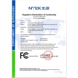 Shenzhen Joint Technology Co., Ltd. Certifications