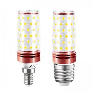  E14 LED Corn Bulb Light Tricolor Dimming 12W / 16W Chandelier Candle Light Bulbs Manufactures
