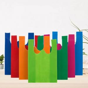  Reusable Die Cut Non Woven Bags Eco Friendly Customized Color Manufactures