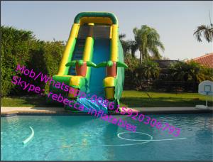 China Outdoor Inflatable Bounce Houses Water Slides for pools on sale