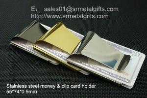  Steel money clips men wallet, stainless steel men wallet money clips in China factory, Manufactures