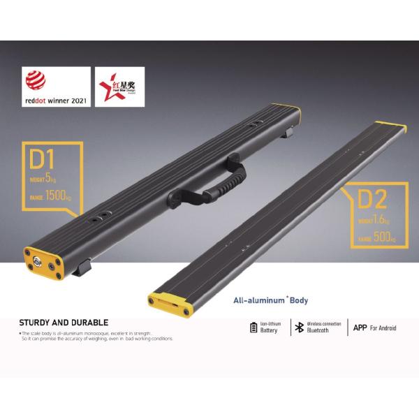 Electronic Portable Pallet Beam Scale with 3000kg Load Capacity 2hours Charging Time and 0.1% Composite Deviation
