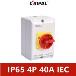 China KRIPAL IP65 Electrical Rotary Switches 4 Pole 40A Waterproof IEC Standard on sale