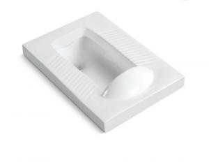  Ivory Squat Pan Toilet Porcelain Squat Toilet 300mm 400mm Roughing In Manufactures