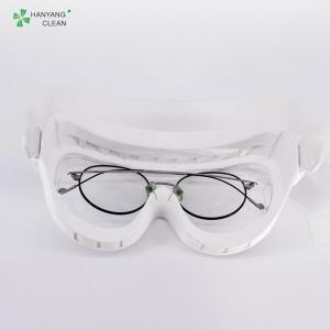 China Pharmaceutical GMP Cleanroom Autoclavable Goggles Silicone Elastic Band on sale