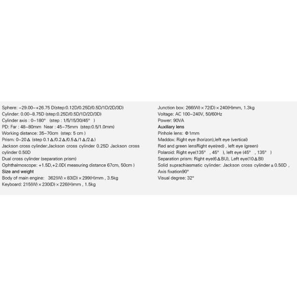 2019 Launched Digital Phoropter / Fully Auto Comprehensive Refractometer / High-end Digital Refractometer