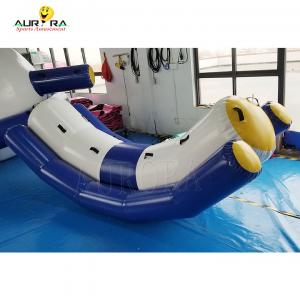 China Custom Color PVC Inflatable Water Seesaw Double Rocker Water Toy on sale