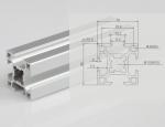 T slot Aluminum Extruded Structural Profile frame for Automation Equipment