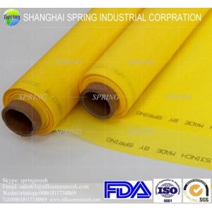  Square Hole Monofilament Polyester Screen Mesh , Polyester Screen Printing Mesh Manufactures